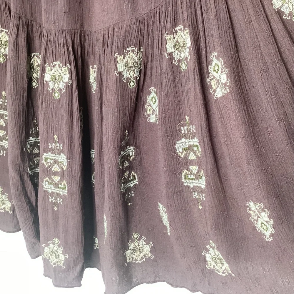 Free People Tunic Dress Embroidered M - Picture 5 of 7